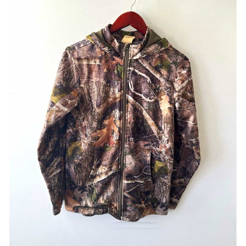RedHead Boys 14-16 Camo Fleece Hooded Jacket Full Zip Polyester Hunting